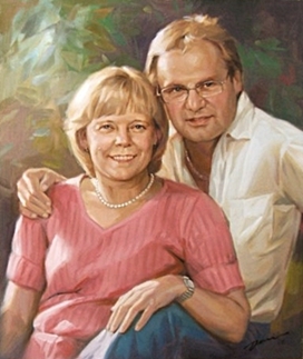 Portraitgemälde Paar